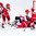 Players from Team Denmark during the 2017 Women's Final Olympic Group C Qualification Game between Switzerland and Denmark, photographed Thursday, 9th February, 2017 in Arosa, Switzerland. Photo: PPR / Manuel Lopez